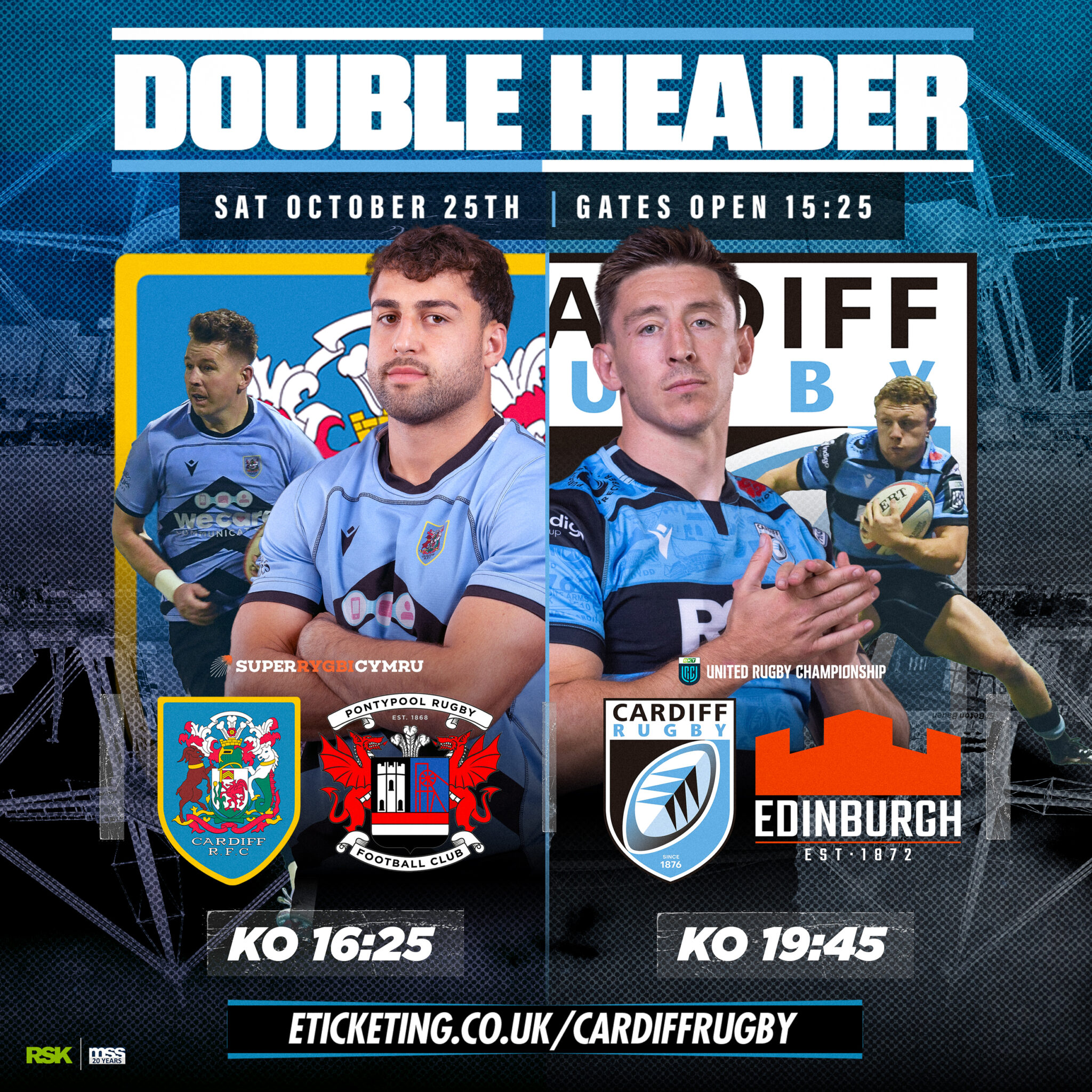 Email Header Rugby Cardiff v Edinburgh double-header - Cardiff Rugby